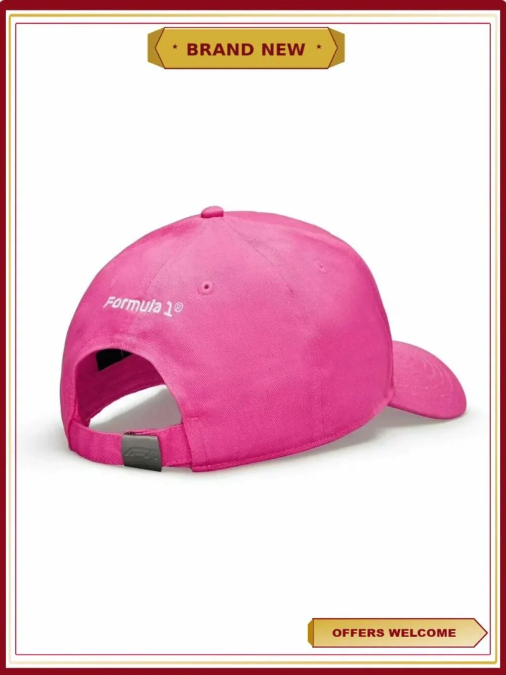 F1 Formula 1 Unisex Large Logo Baseball Cap 100% Cotton Adjustable